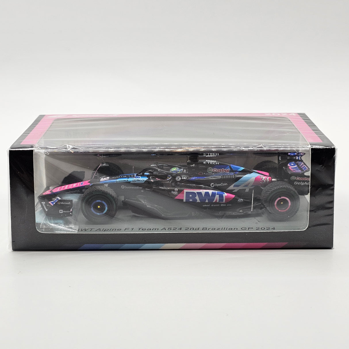 Spark Alpine A524 #31 Esteban Ocon 2nd Brazilian F1 GP 2024 1/43 Scale S9551