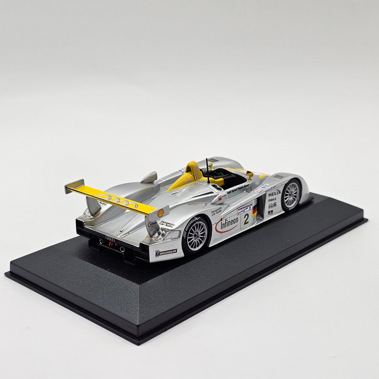 IXO Audi R8 #2 Audi Sport Team Joest Le Mans 2001 1/43 Scale LMM002