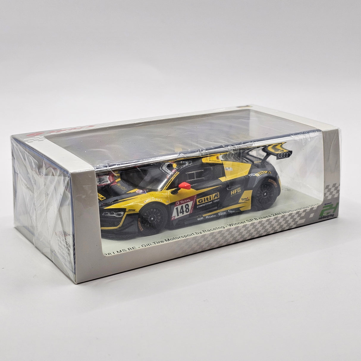 Spark Audi R8 LMS BE #148 Giti Tire Motorsport Winner SP8 24Hrs Nurburgring 2019 1/43 Scale
