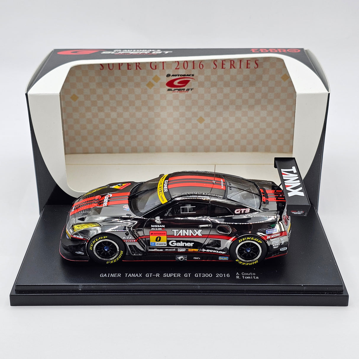 EBBRO Nissan GT-R GT3 GT300 #0 GAINER Super GT 2016 1/43 Scale