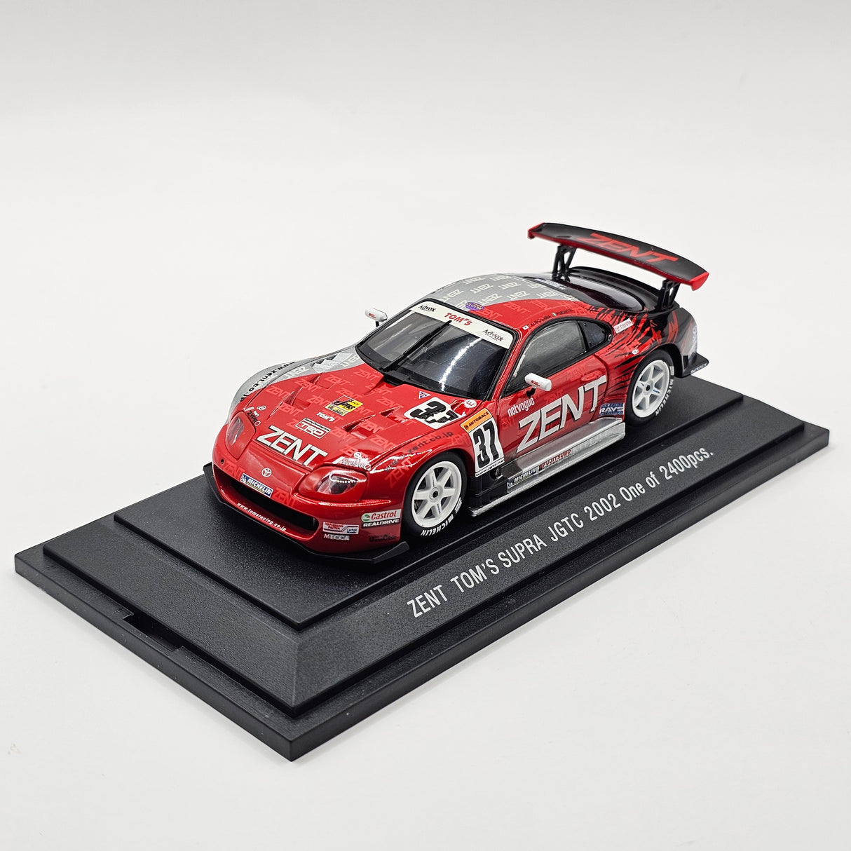 EBBRO Toyota Supra #37 Zent Toyota Team TOM'S JGTC GT500 2002 1/43 Scale