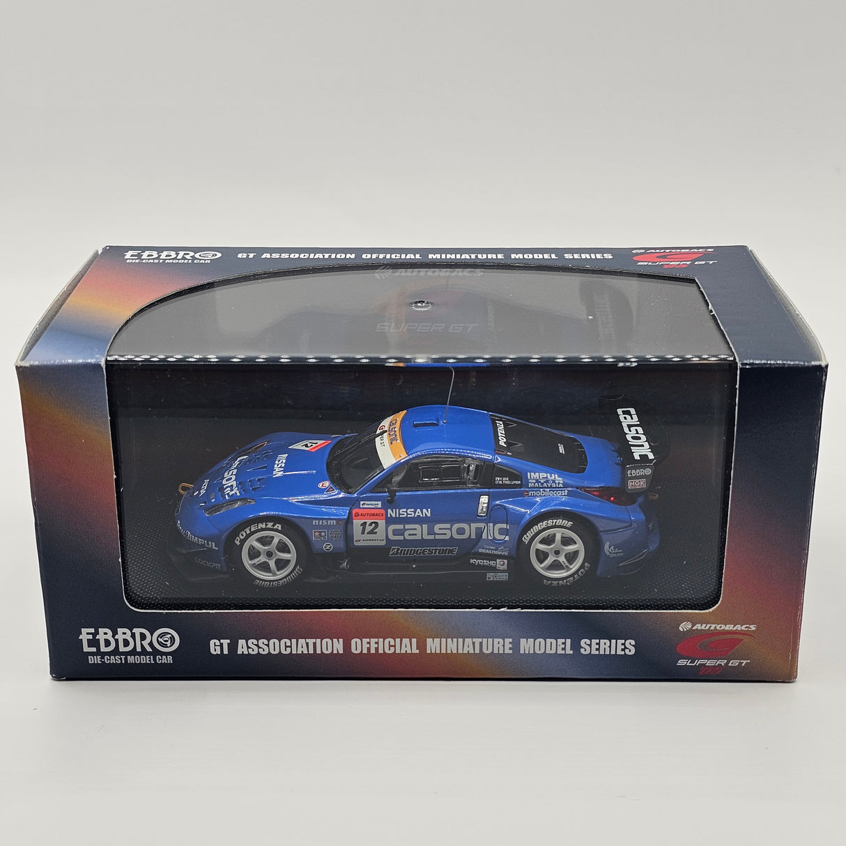 EBBRO Nissan Z #12 Calsonic Impul Super GT GT500 2005 Malaysia 1/43 Scale
