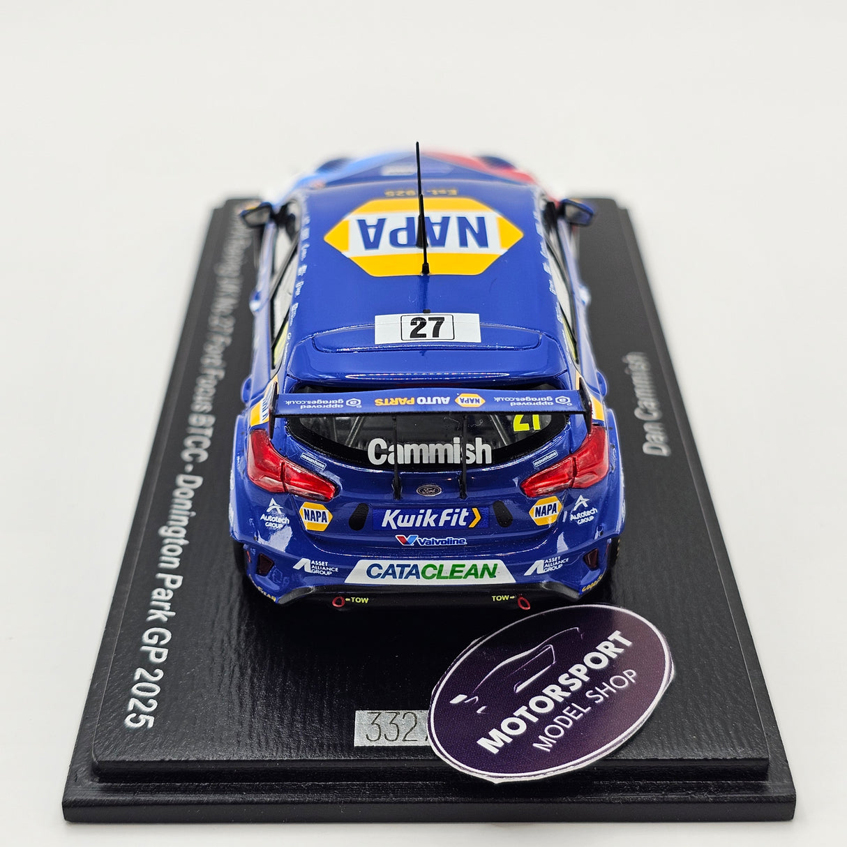 Spark Ford Focus #27 Dan Cammish BTCC Donington Park Valvoline 1/43 Scale UK031