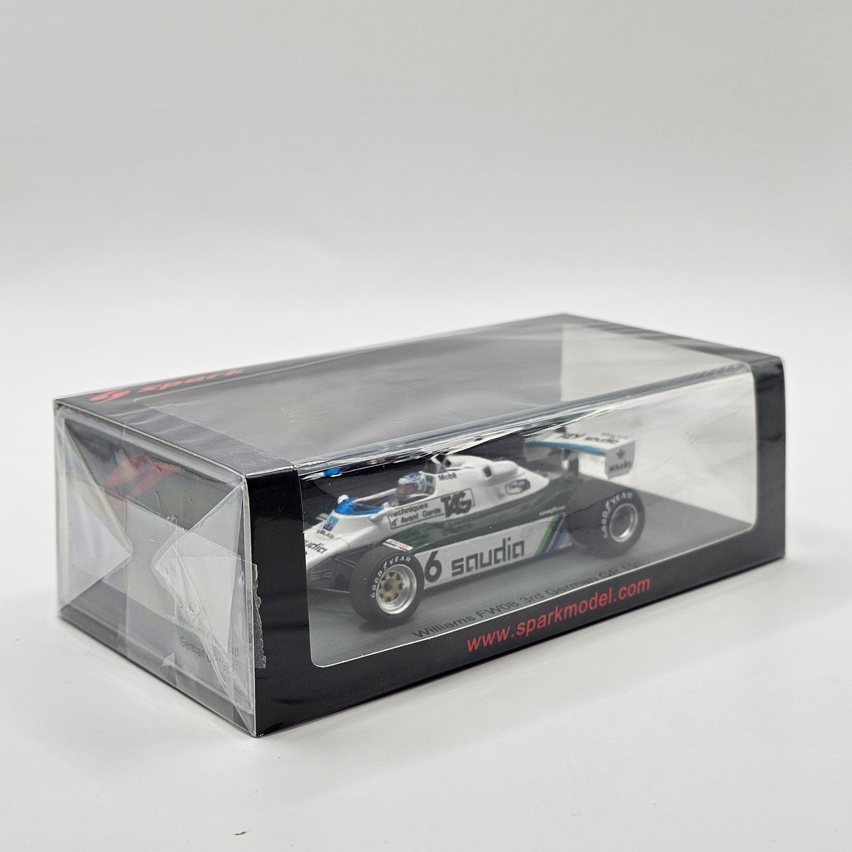 Spark Williams FW08 #6 Keke Rosberg 3rd German GP 1982 1/43 Scale S7499