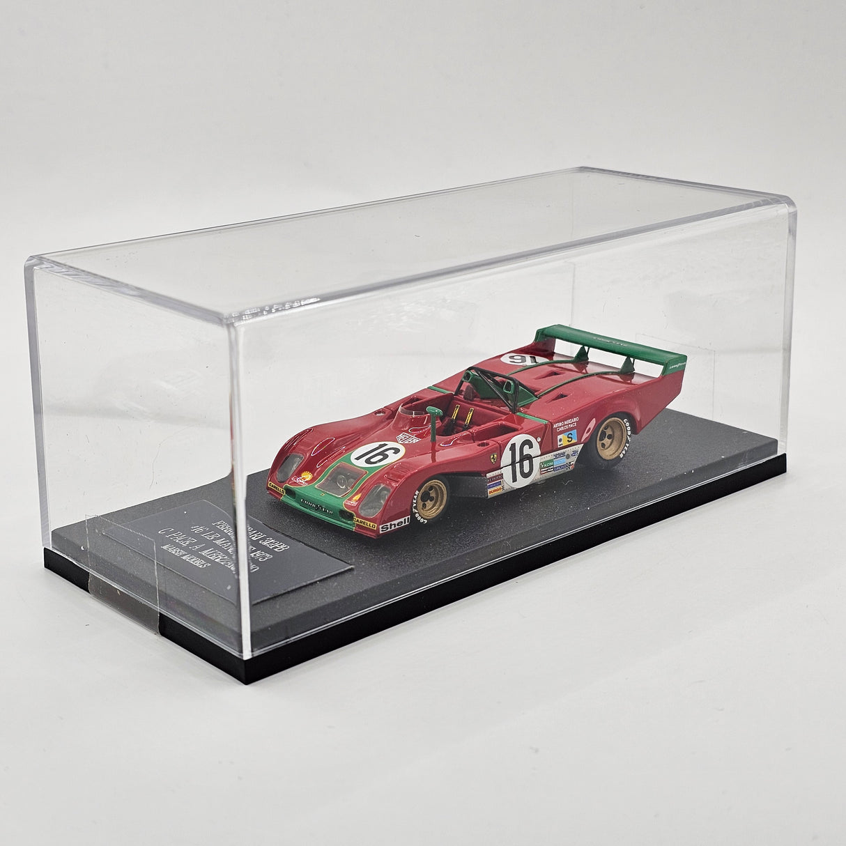 Marsh Models Ferrari 312PB-73 #16 SpA Ferrari SEFAC 2nd 24Hrs Le Mans 1973 1/43 Scale