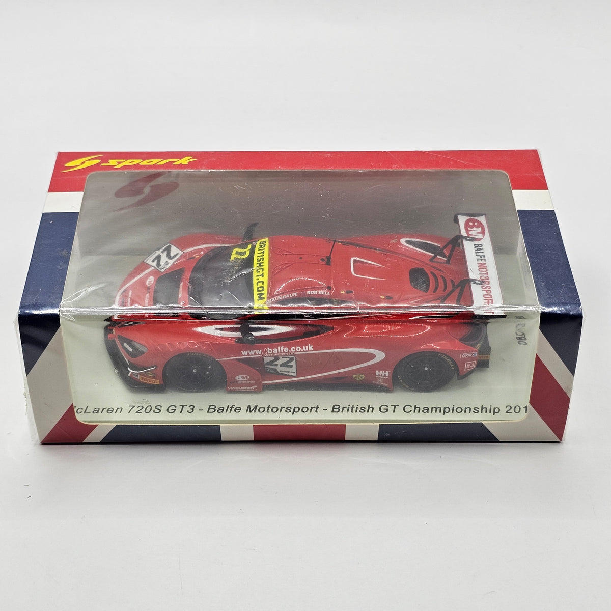 Spark McLaren 720S GT3 #22 Balfe Motorsport British GT Championship 2019 1/43 Scale