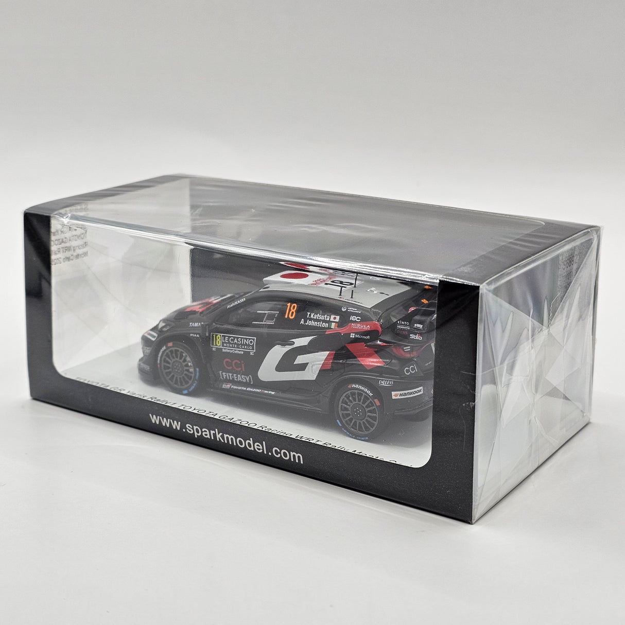 Spark Toyota GR Yaris Rally1 #18 TOYOTA GAZOO Racing WRT Rally Monte Carlo 2025 1/43 Scale
