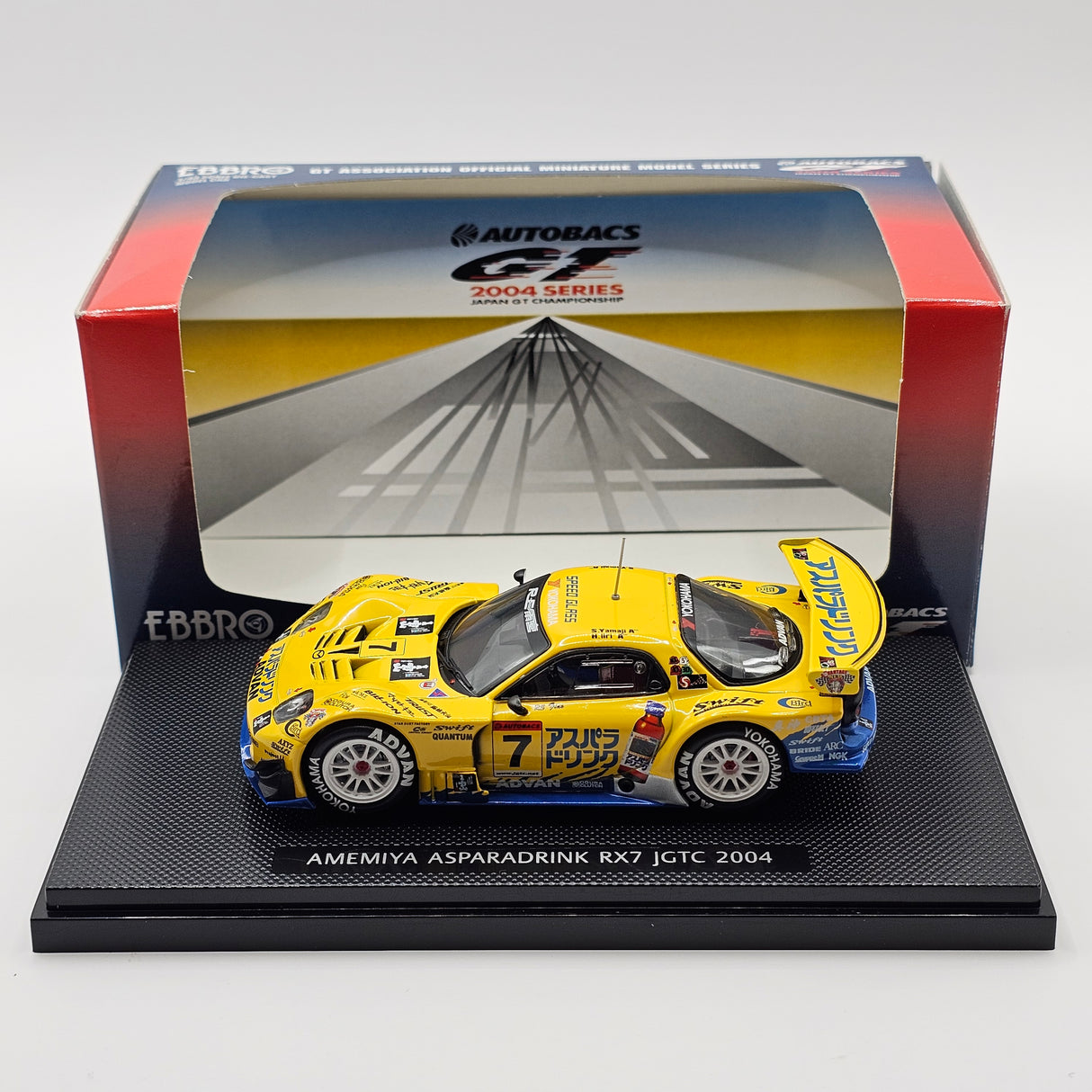 EBBRO Mazda RX7 #7 RE Amemiya Racing JGTC GT300 2004 1/43 Scale