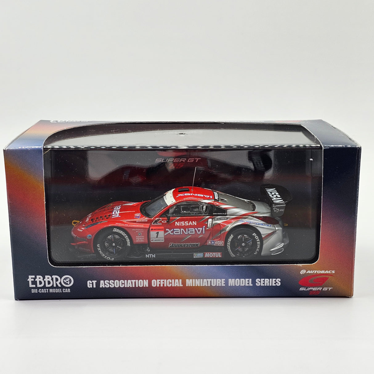 EBBRO Nissan Z #1 Xanavi Nismo Super GT GT500 2005 Malaysia Rd 1/43 Scale