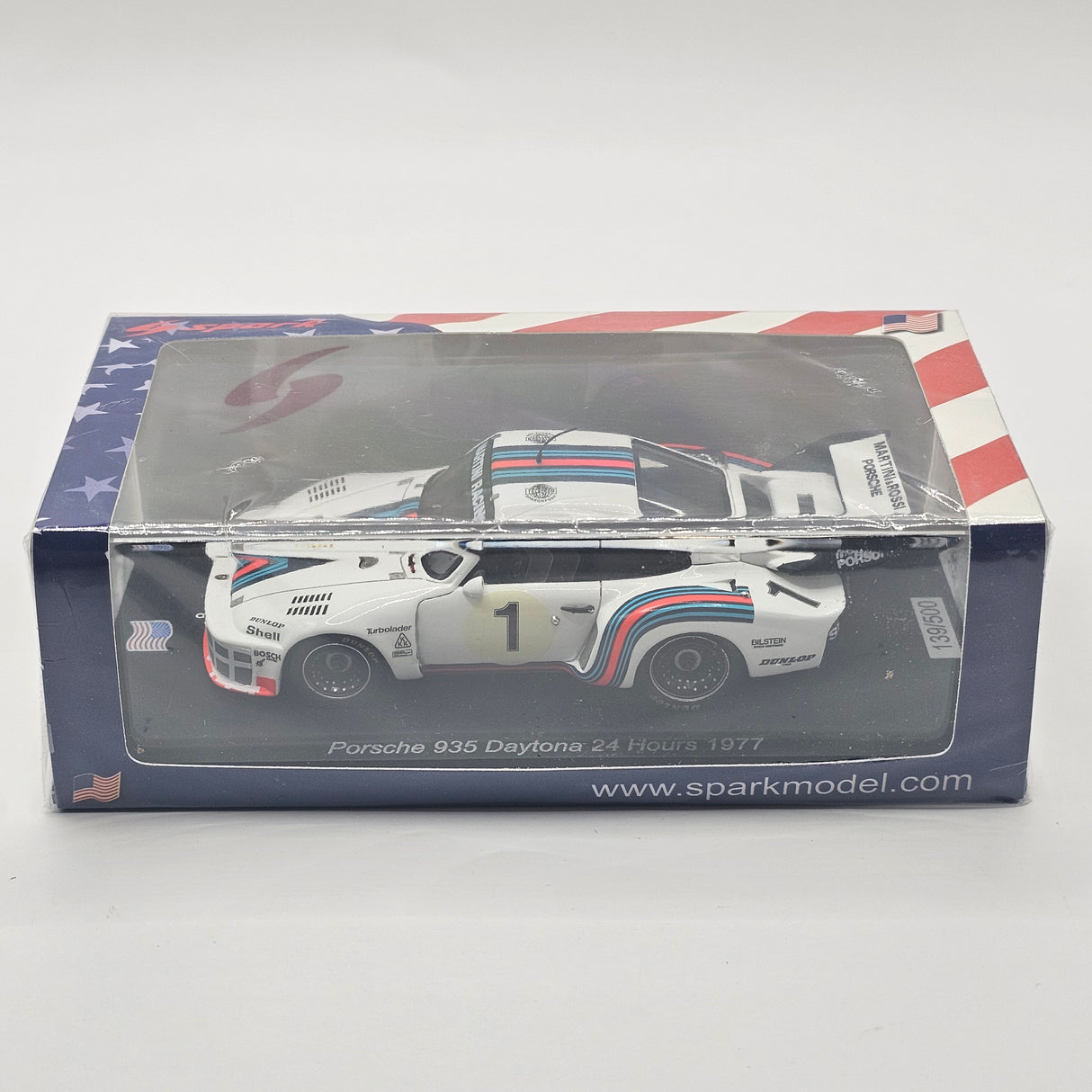 Spark Porsche 935 #1 Martini Racing Porsche System 24Hrs Daytona 1977 1/43 Scale