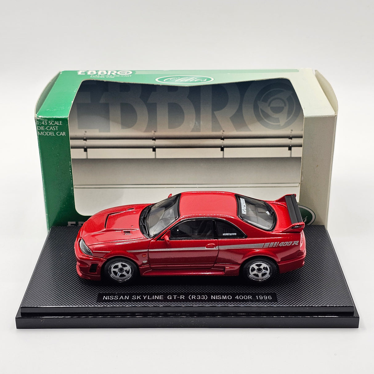 EBBRO Nissan Skyline NISMO 400R R33 GT-R 1996 Red 1/43 Scale