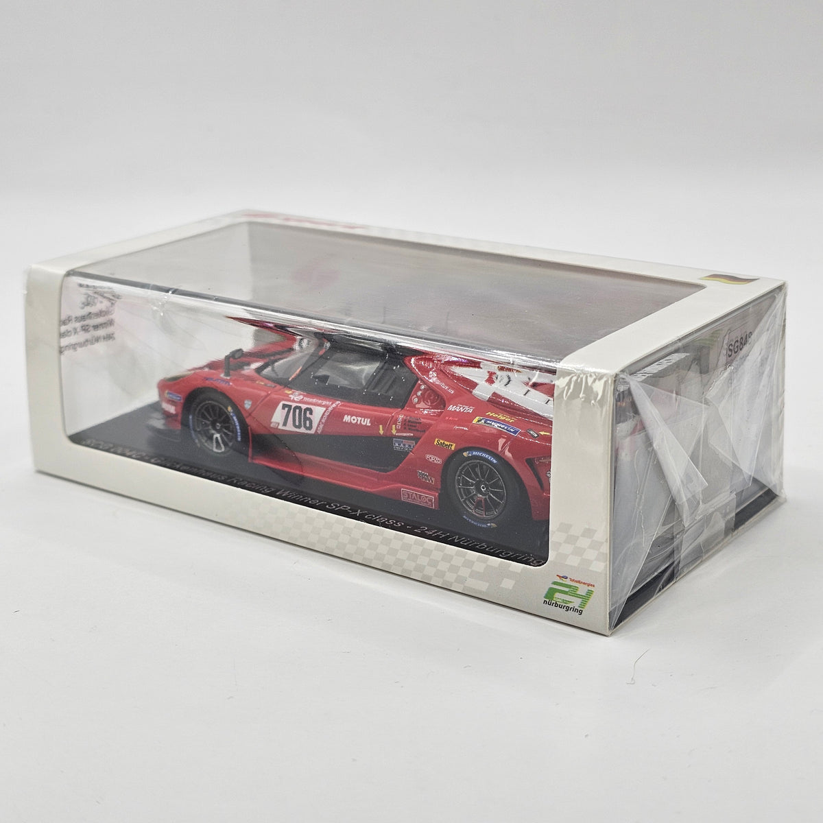 Spark SCG 004C #706 Glickenhaus Racing SP-X Winner 24Hrs Nurburgring 2022 1/43 Scale