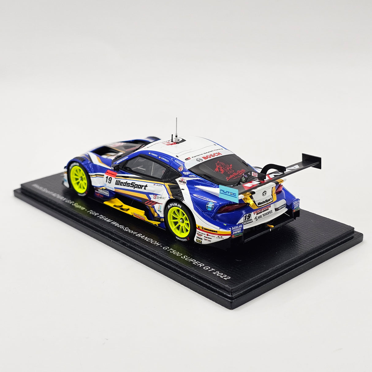 Spark Toyota GR Supra GT500 #19 WedsSport Bandoh Super GT 2022 1/43 Scale