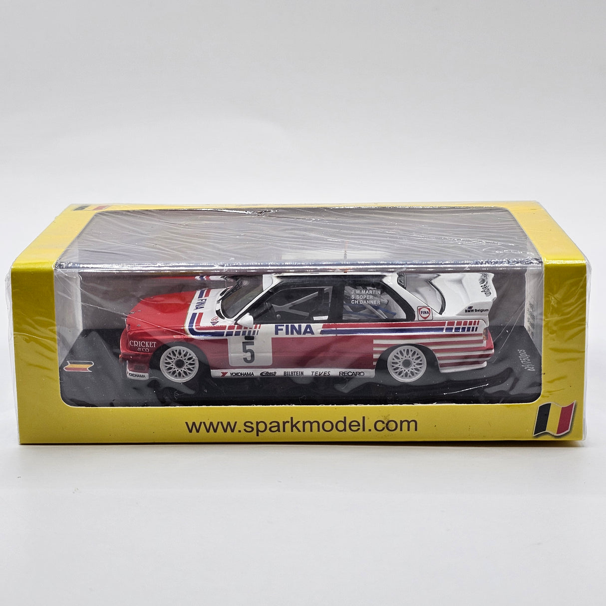 Spark BMW M3 E30 #5 BMW Fina Bastos 24Hrs Spa 1992 Winner 1/43 Scale