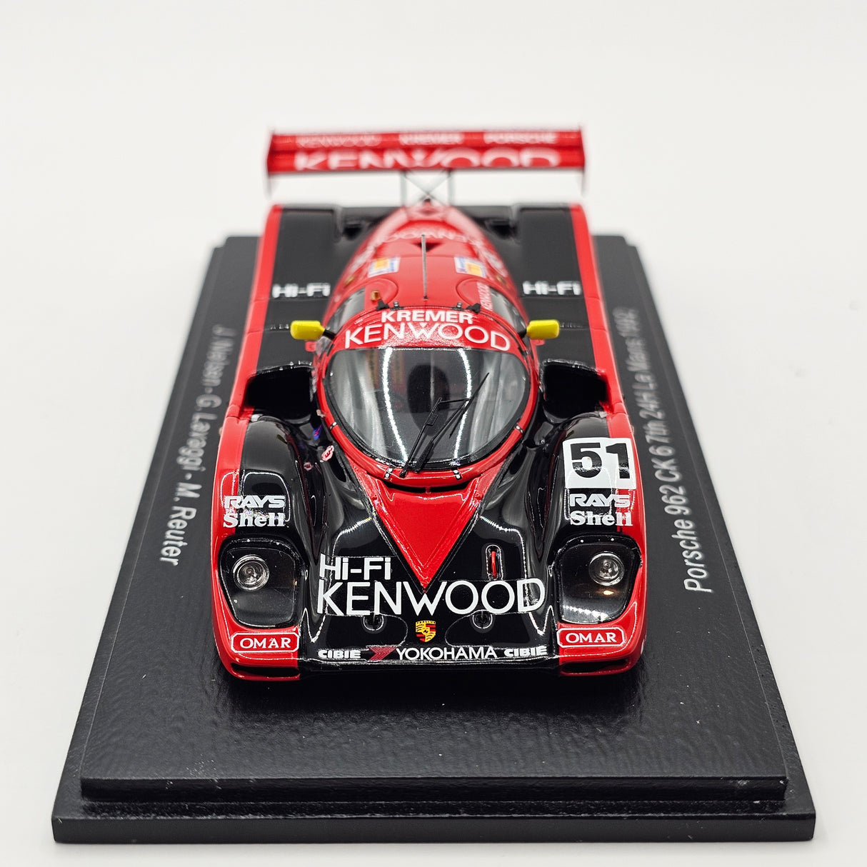 Spark Porsche 962C K6 #51 Porsche Kremer Racing 24Hrs Le Mans 1992 1/43 Scale