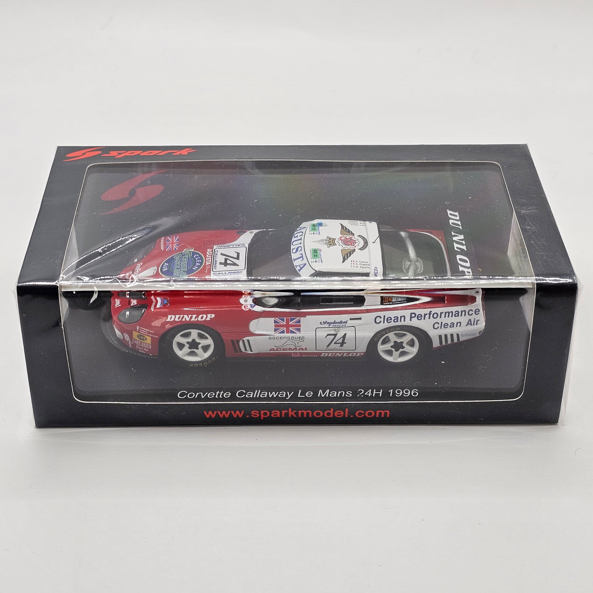 Spark Callaway Corvette #74 Agusta Racing Team 24Hrs Le Mans 1996 1/43 Scale S5854