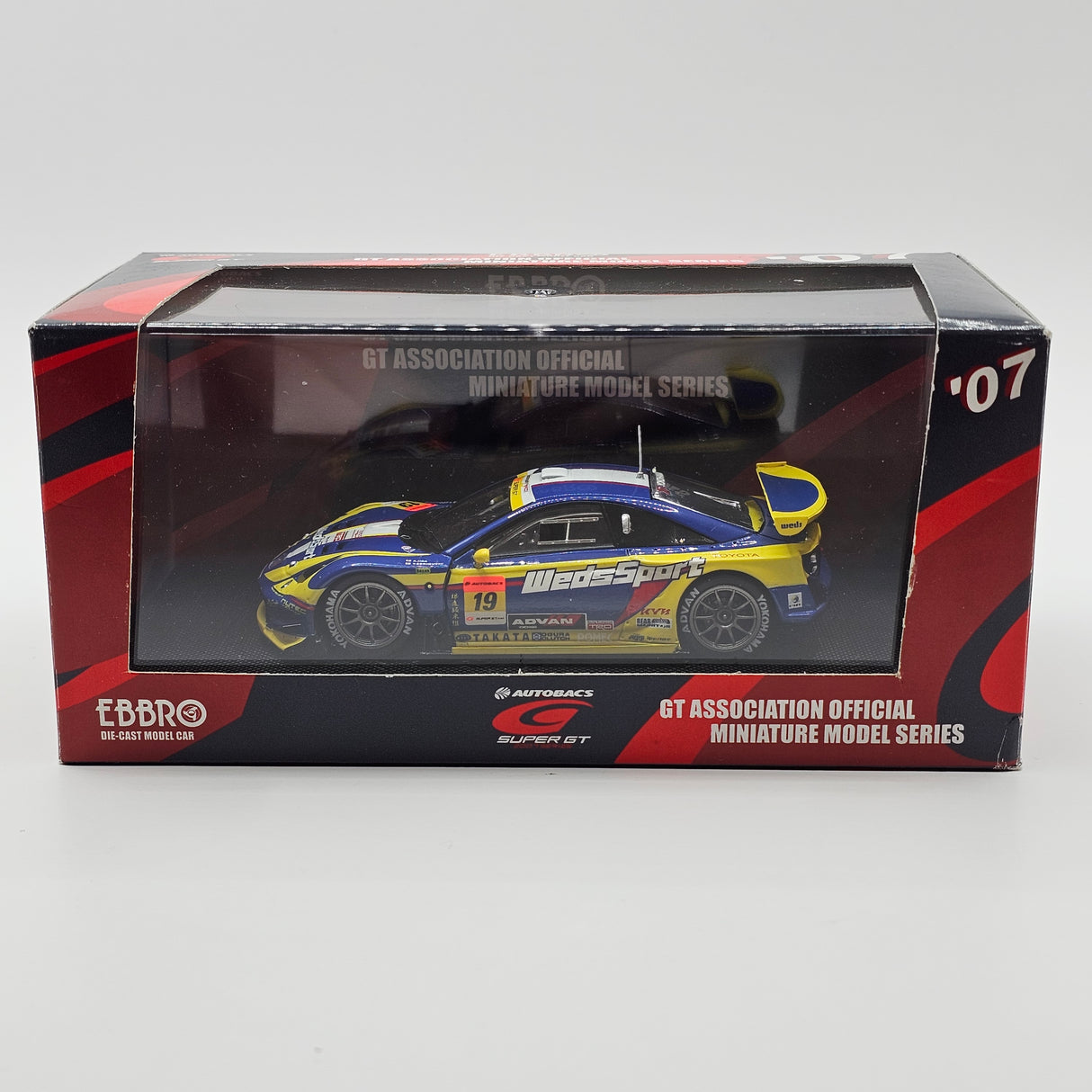 EBBRO Toyota Celica GT300 #19 Racing Project Bandoh Super GT 2007 1/43 Scale