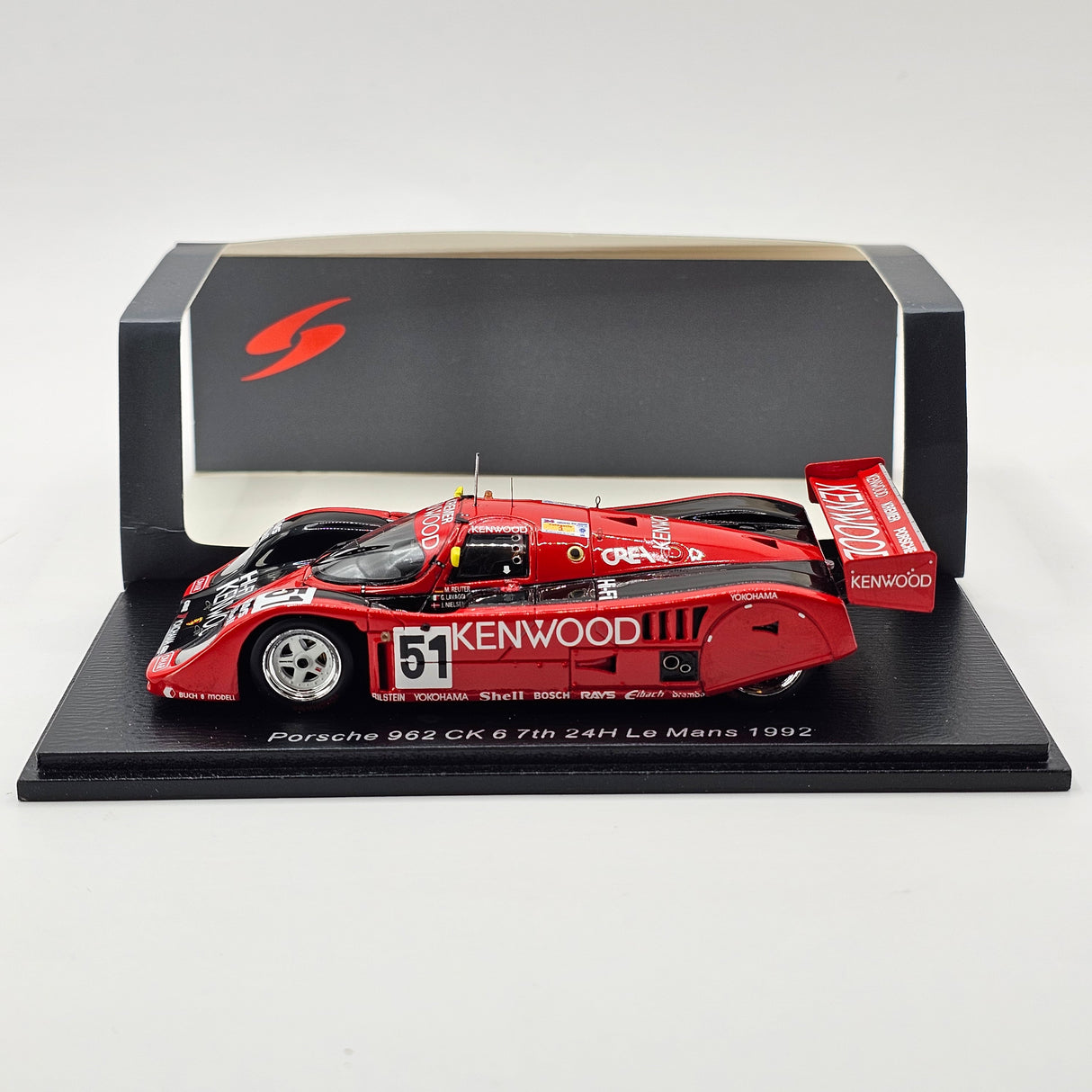 Spark Porsche 962C K6 #51 Porsche Kremer Racing 24Hrs Le Mans 1992 1/43 Scale