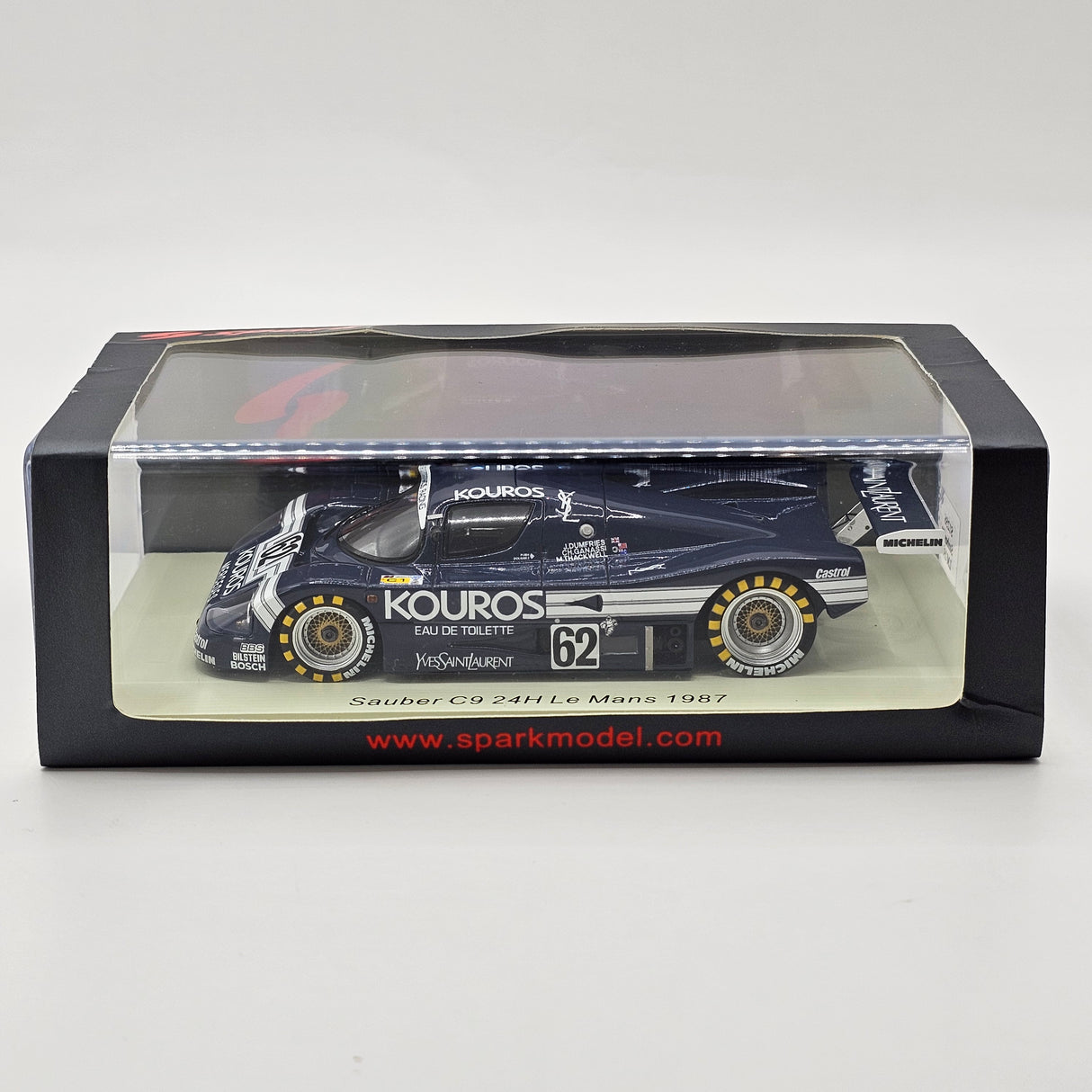Spark Mercedes Sauber C9 #62 Kouros Racing 24Hrs Le Mans 1987 1/43 Scale S1256