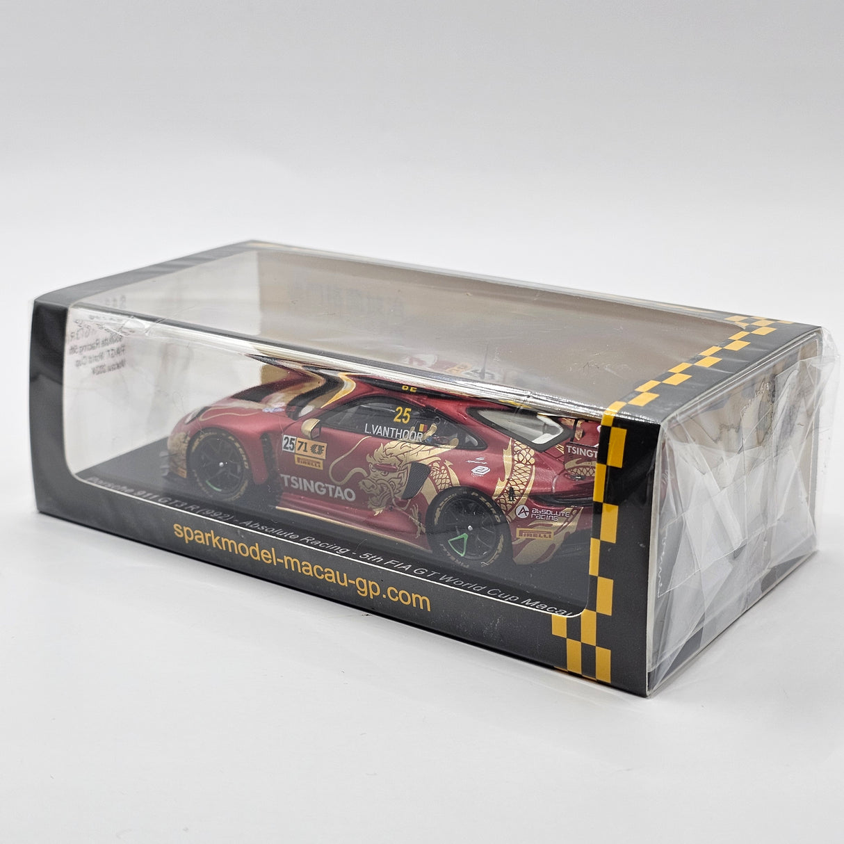 Spark Porsche 911 GT3R #25 Absolute Racing FIA GT Macau 2024 1/43 Scale