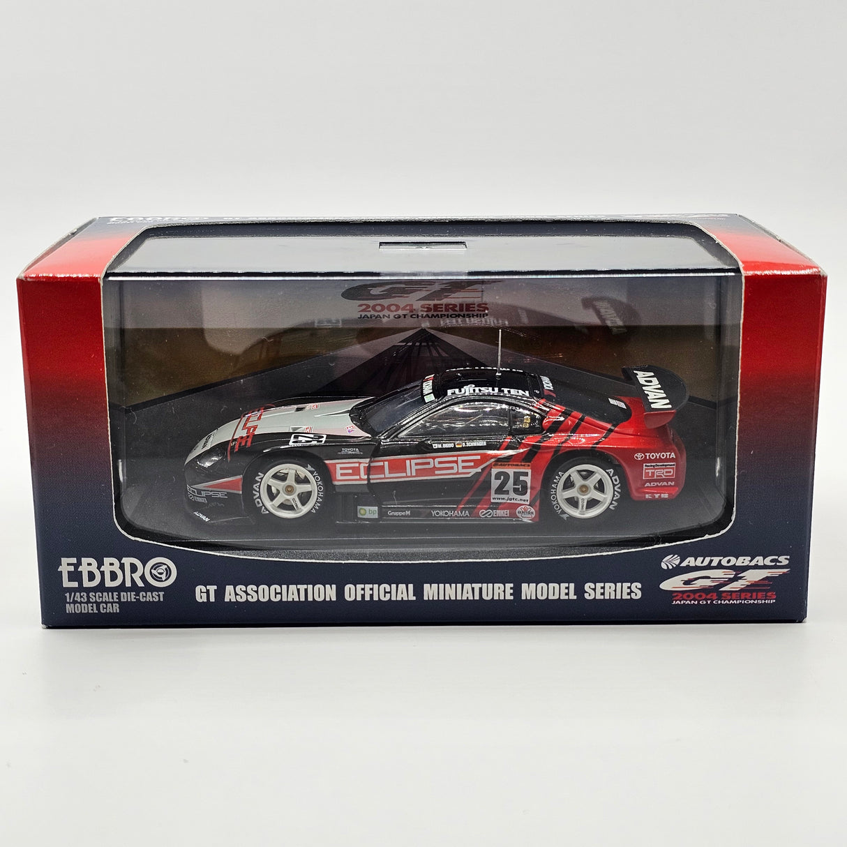 EBBRO Toyota Supra #25 Team Advan Tsuchiya JGTC GT500 2004 1/43 Scale