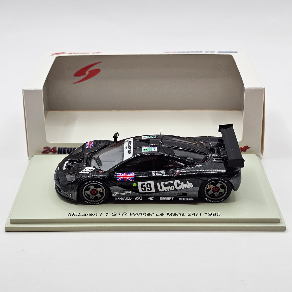 Spark McLaren F1 GTR #59 Kokusai Kaihatsu Racing 24Hrs Le Mans 1995 Winner 1/43 Scale