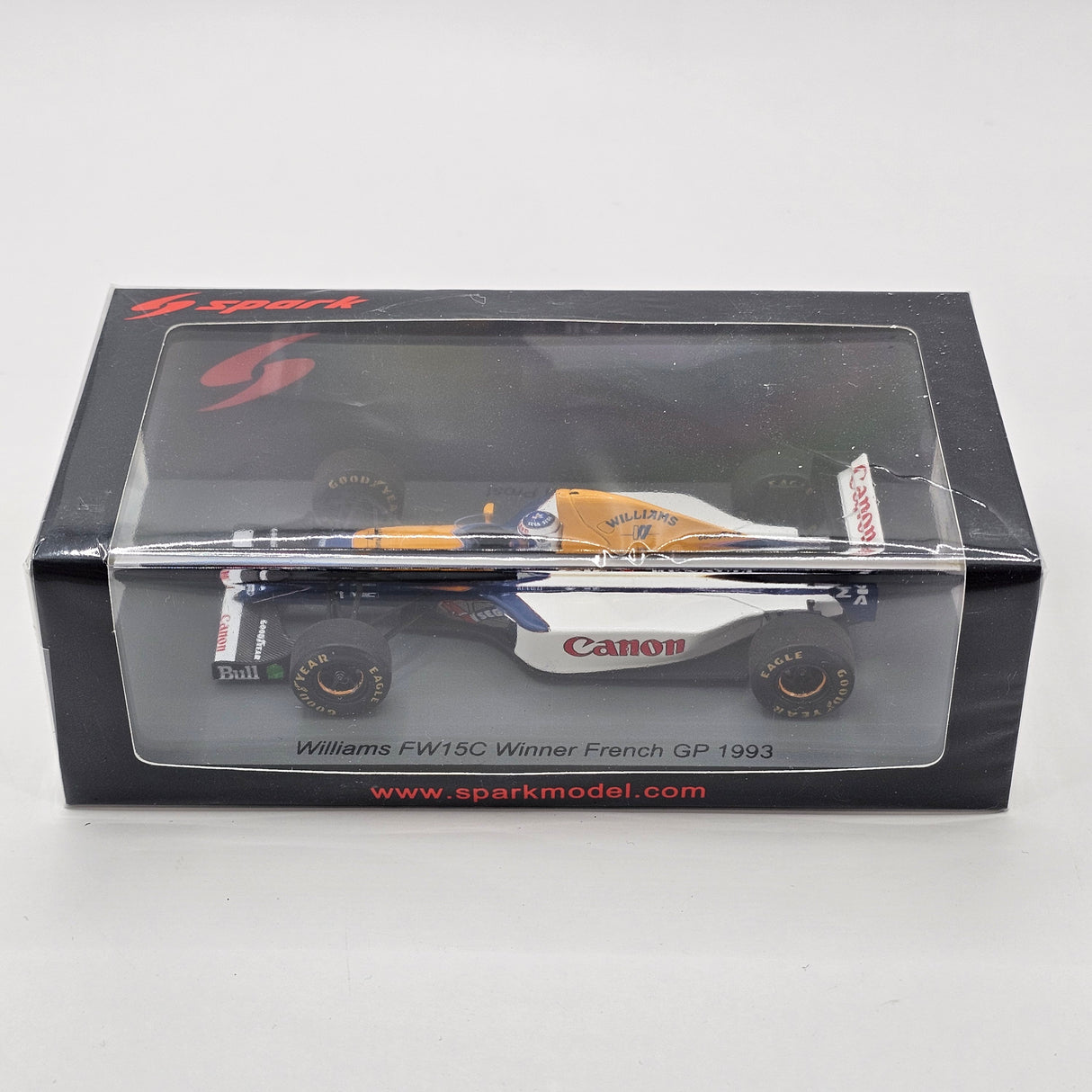 Spark Williams FW15C #2 Alain Prost Winner French F1 Grand Prix 1993 1/43 Scale