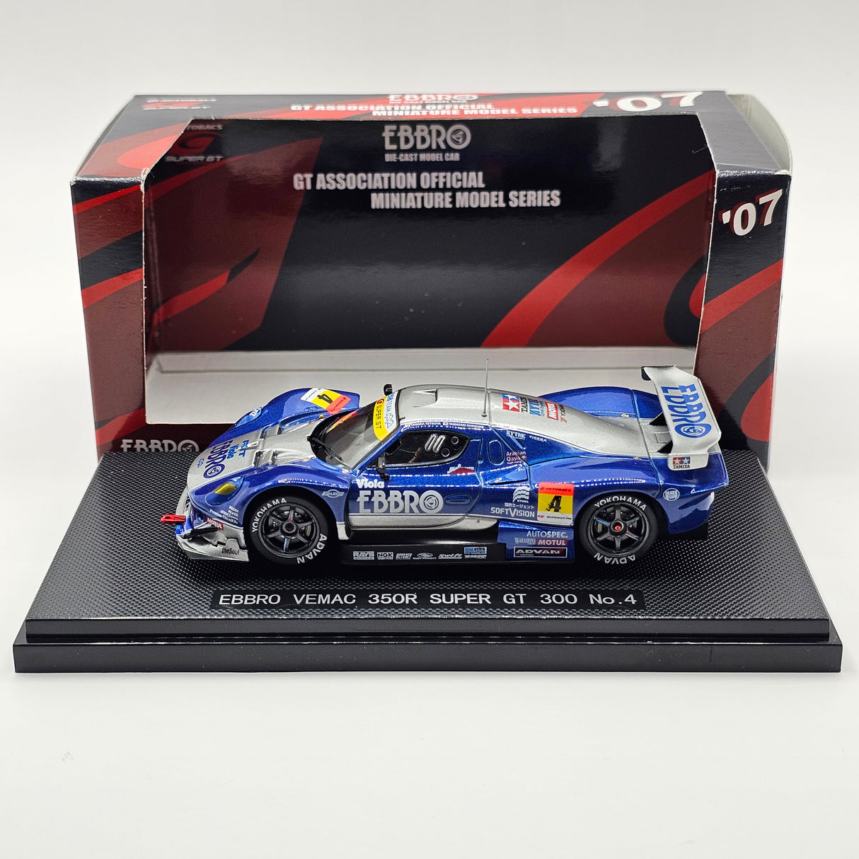EBBRO Vemac RD350R #4 Ebbro Team Nova Super GT GT300 2007 1/43 Scale