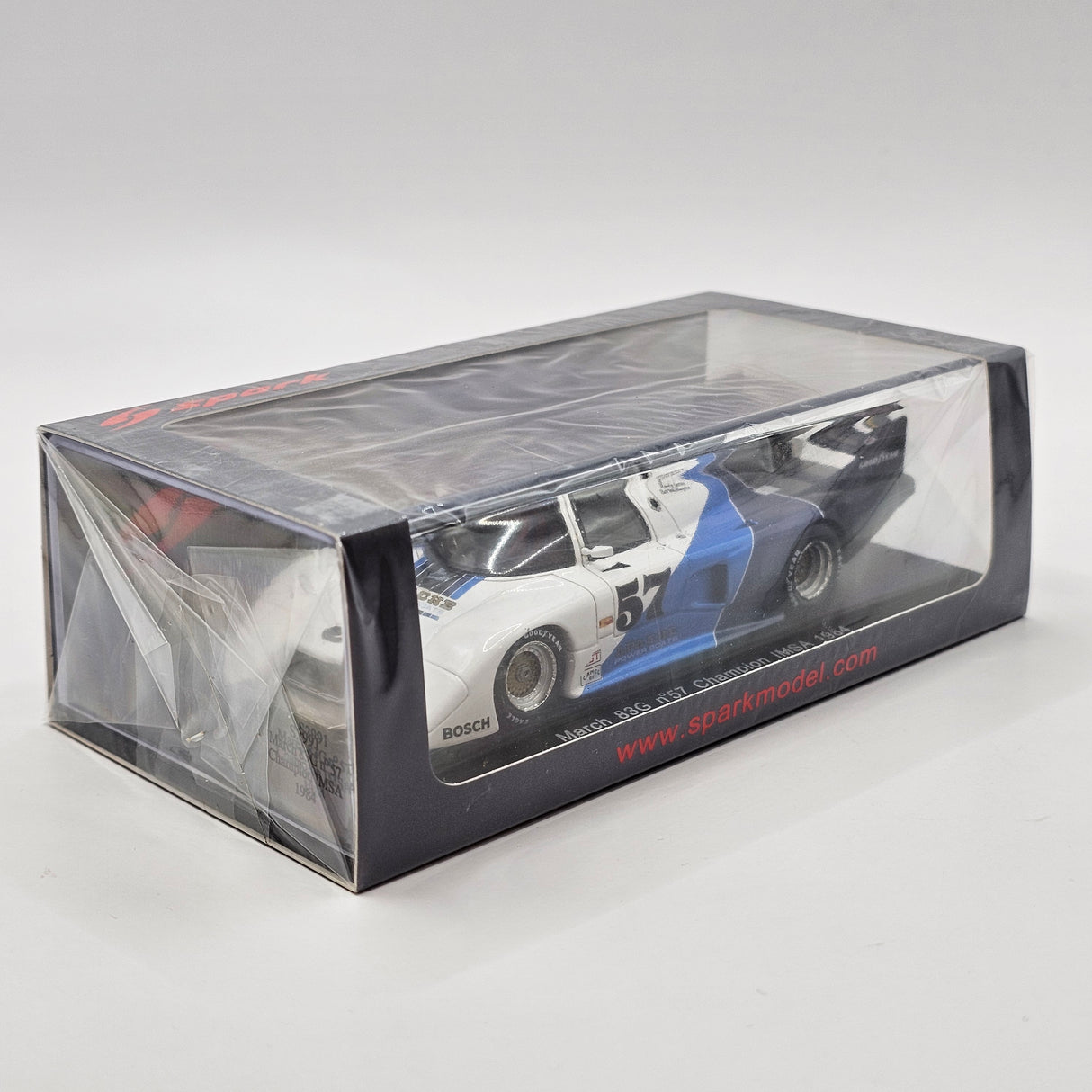 Spark March 83G #57 Blue Thunder Racing 1984 IMSA Champion 1/43 Scale S2991