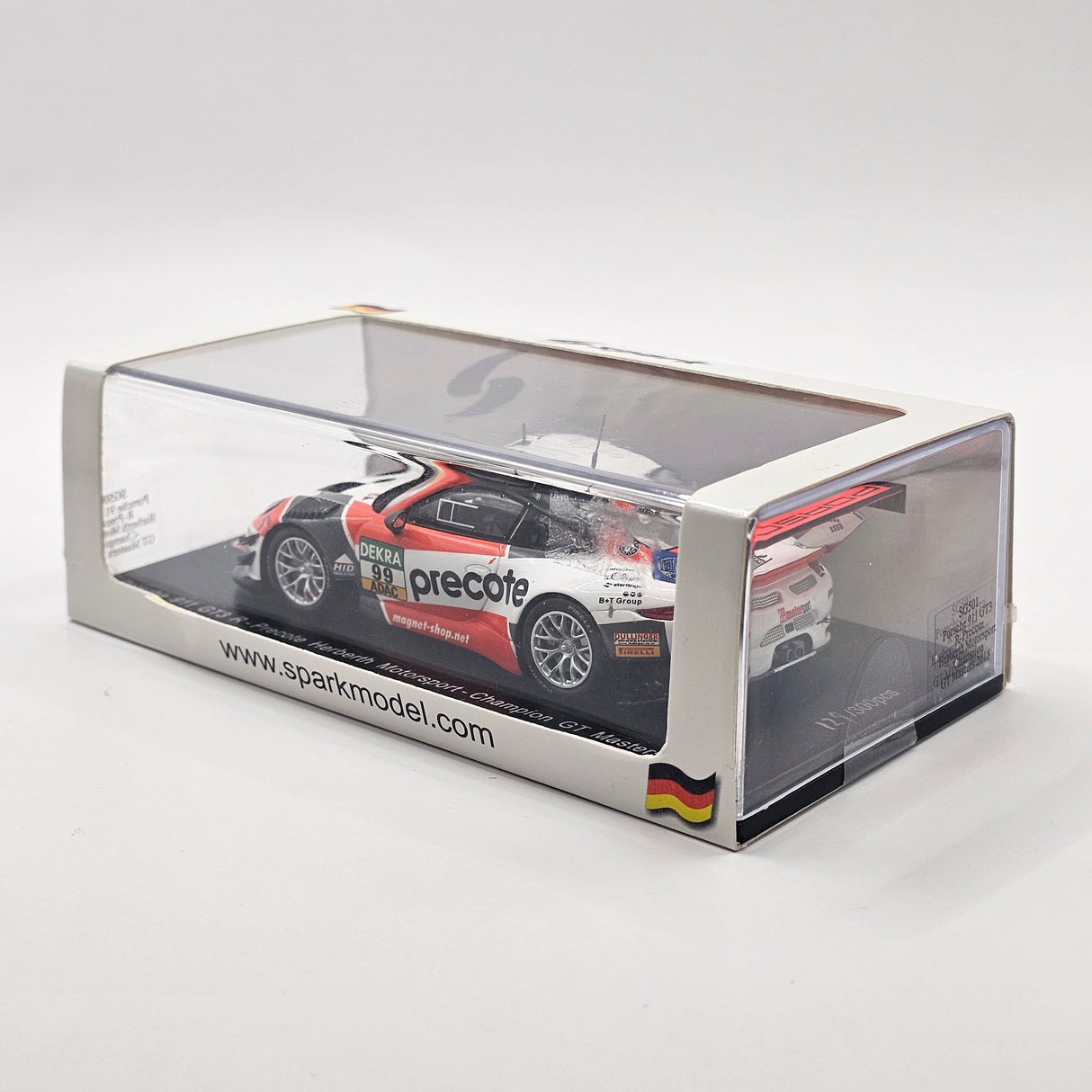 Spark Porsche 911 GT3R #99 Precote Herberth Motorsport GT Masters 2018 Champions 1/43 Scale