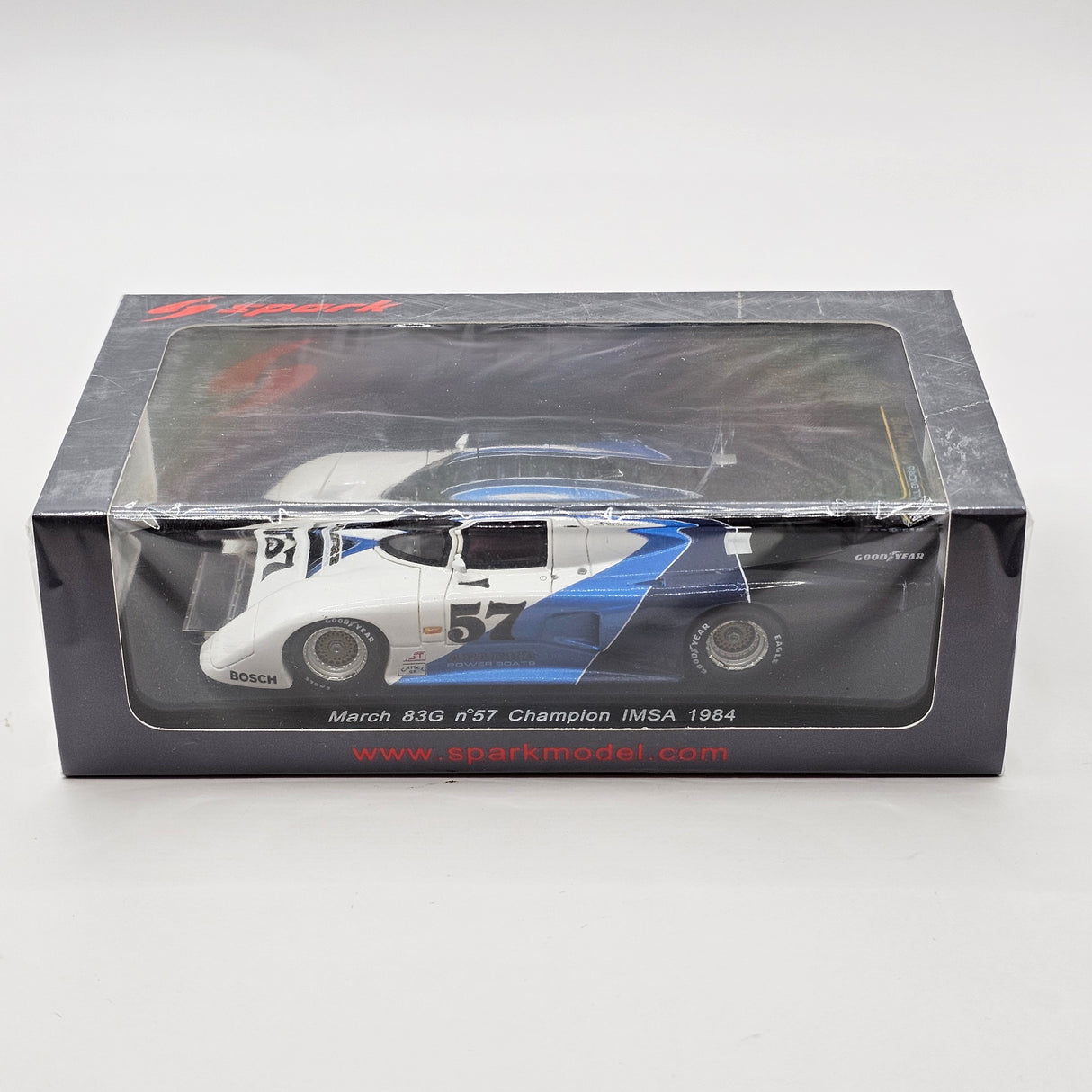 Spark March 83G #57 Blue Thunder Racing 1984 IMSA Champion 1/43 Scale S2991