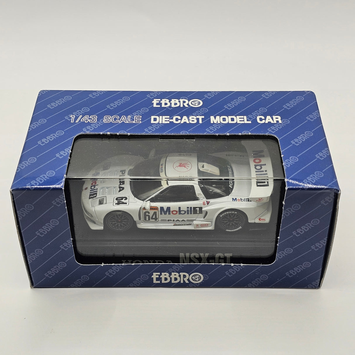 EBBRO Honda NSX #64 Mobil 1 Nakajima Racing JGTC GT500 1999 1/43 Scale