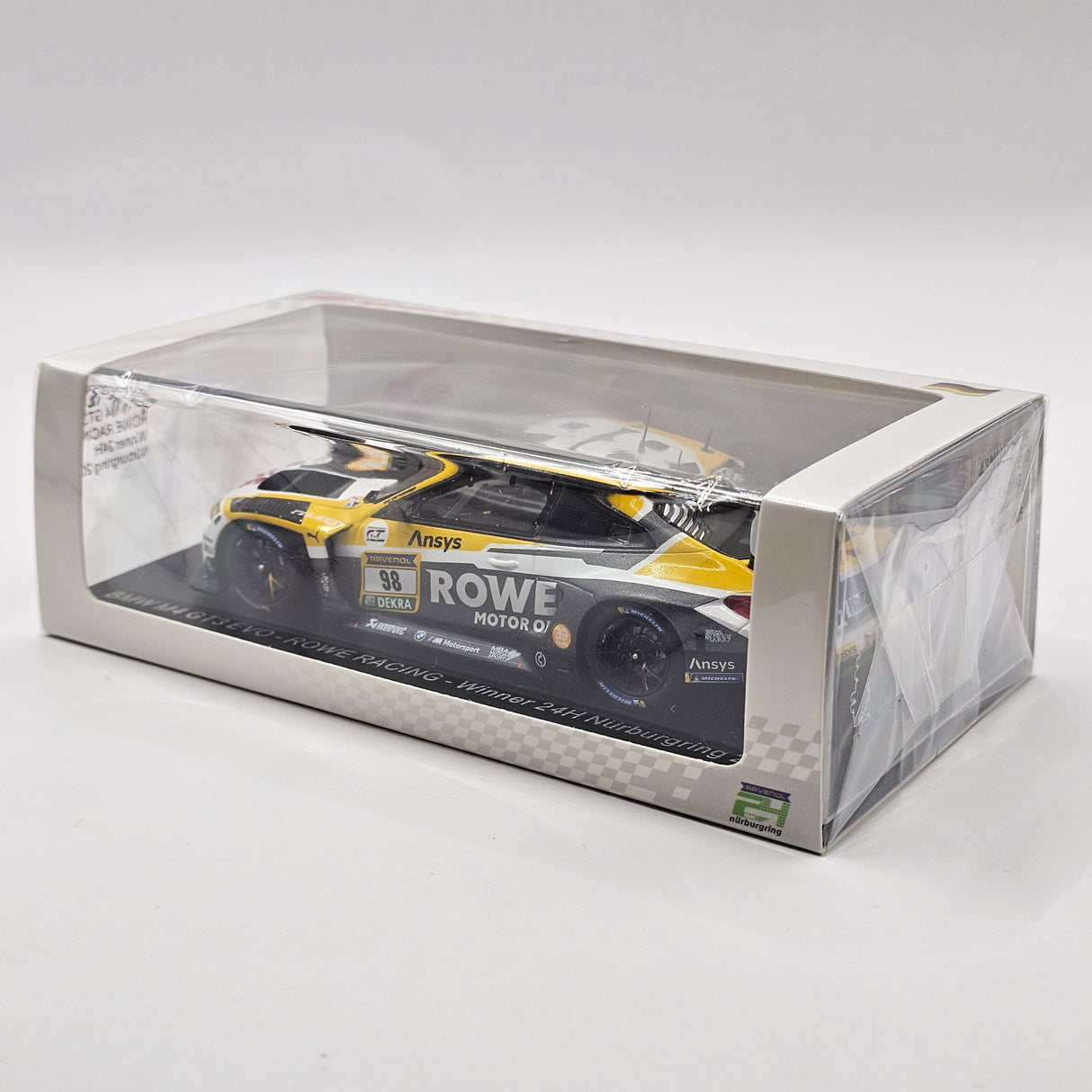 Spark BMW M4 GT3 Evo #98 Rowe Racing 24Hrs Nurburgring 2025 Winner 1/43 Scale