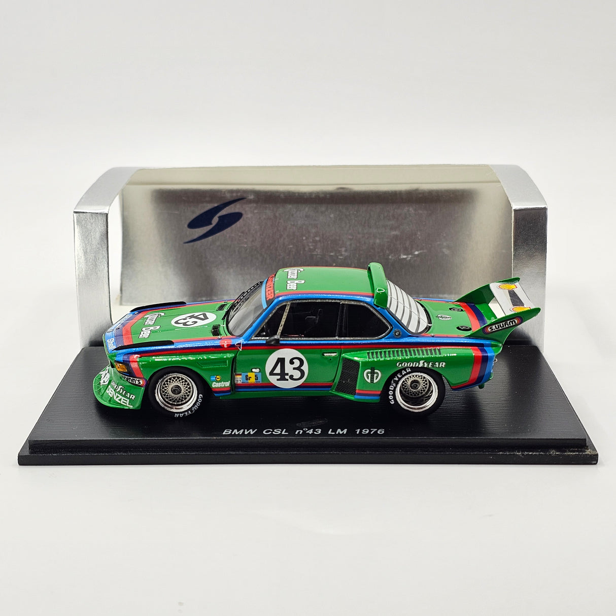 Spark BMW 3.0 CSL #43 Schnitzer Motorsport 24Hrs Le Mans 1976 1/43 Scale S1570
