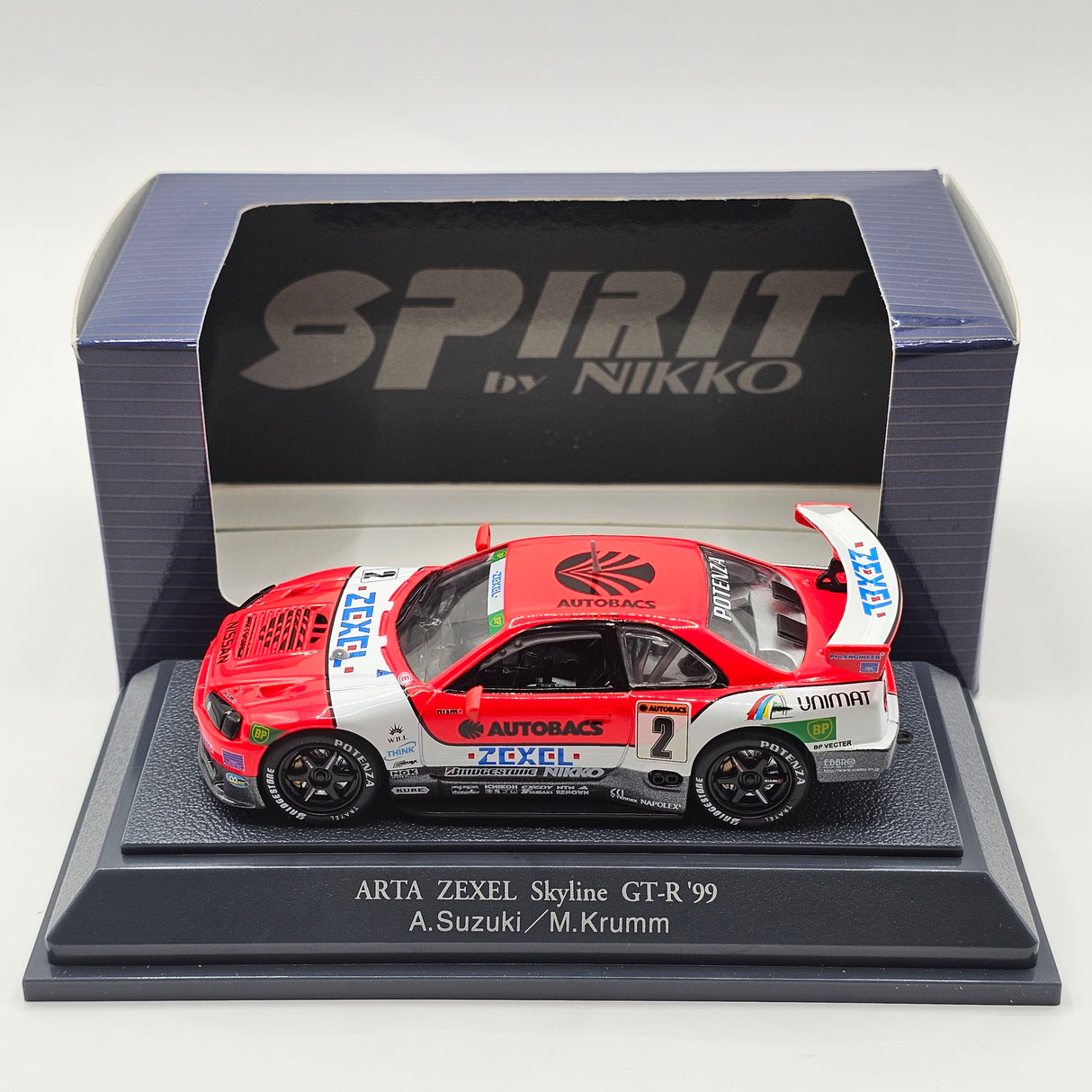 Nikko Spirit Nissan Skyline GT-R #2 ARTA Zexel JGTC GT500 1999 1/43 Scale