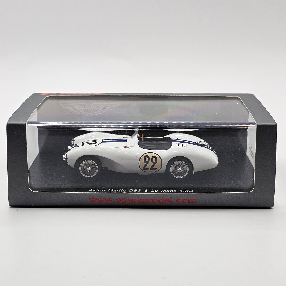 Spark Aston Martin DB3 S #22 Aston Martin C. Shelby Le Mans 1954 1/43 Scale
