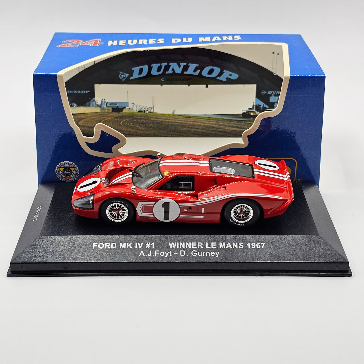 IXO Ford MK IV #1 Ford Motor Company 24Hrs Le Mans 1967 Winner 1/43 Scale
