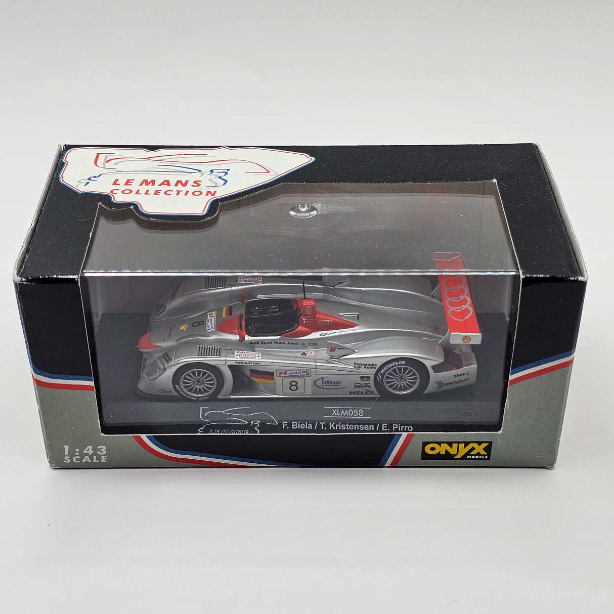 Onyx Audi R8 #1 Audi Sport Team Joest Le Mans Winner 2001 1/43 Scale XLM058