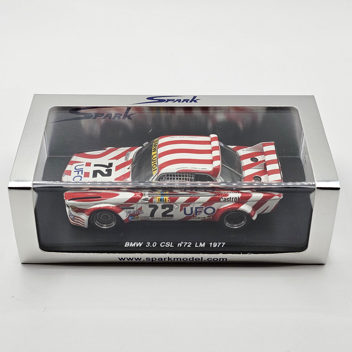 Spark BMW 3.0 CSL #72 Luigi Racing 24Hrs Le Mans 1977 1/43 Scale S1574