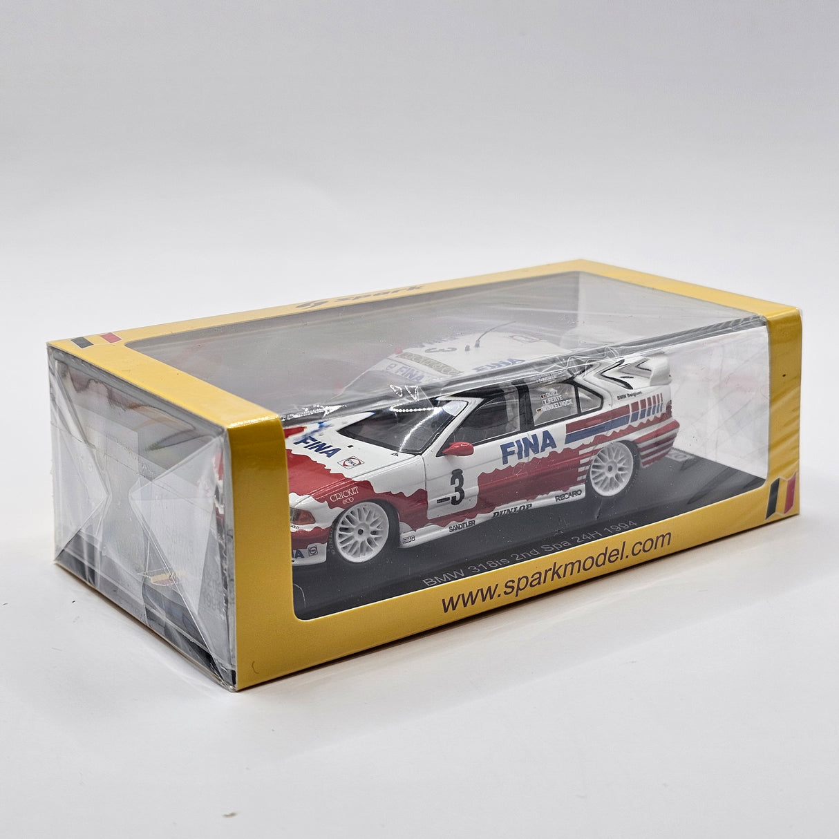 Spark BMW 318i #3 BMW Fina Bastos 2nd Spa 24Hrs 1994 1/43 Scale SB675