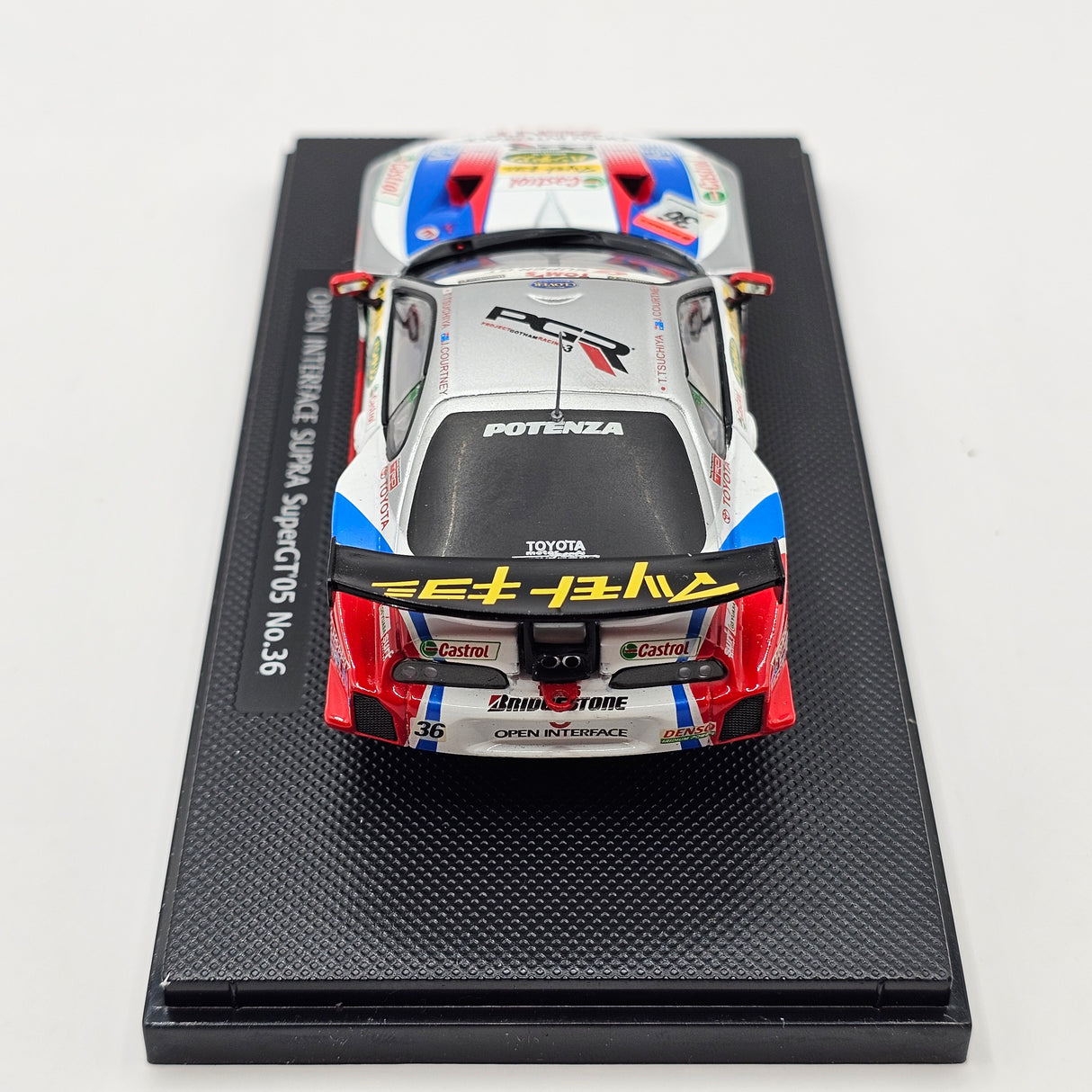 EBBRO Toyota Supra #36 Open Interface Tom's Super GT GT500 2005 1/43 Scale