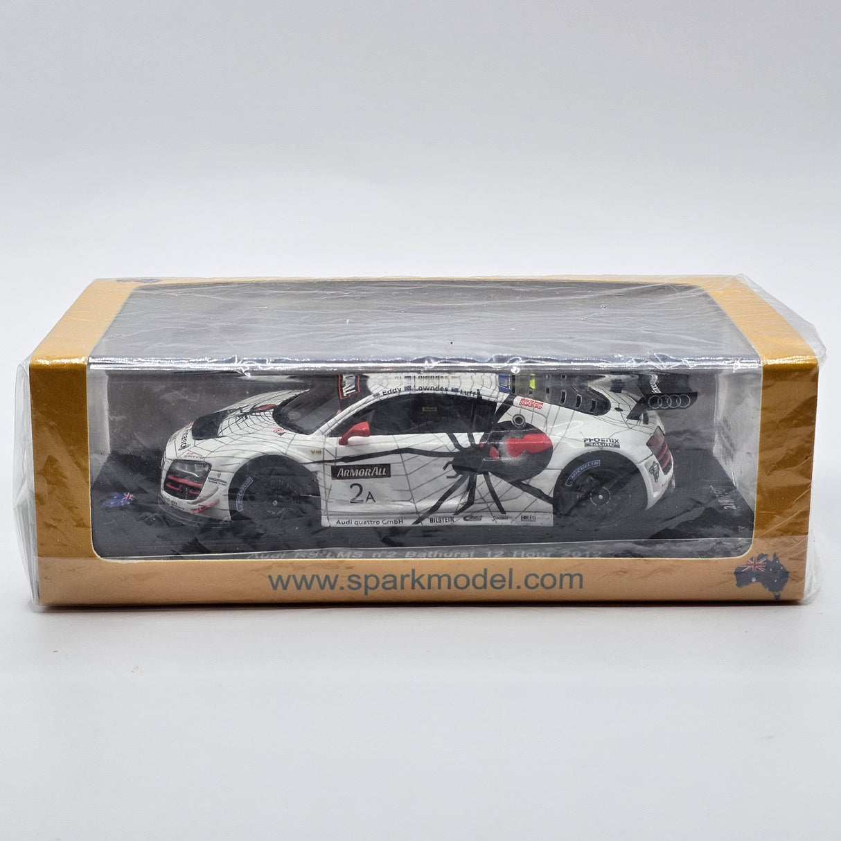 Spark Audi R8 LMS GT3 #2 Phoenix Racing 12Hrs Bathurst 2012 1/43 Scale AS004