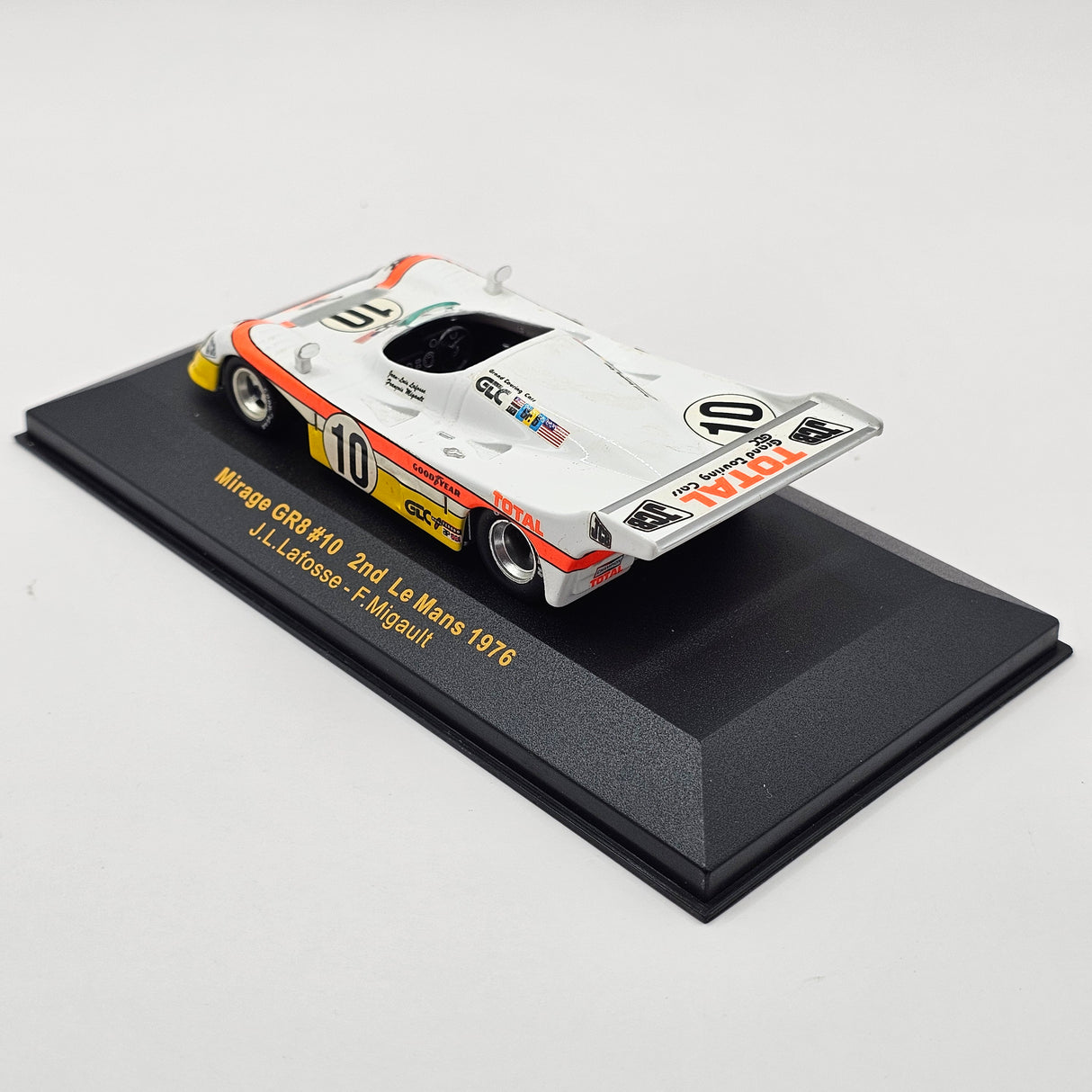 IXO Mirage GR8 #10 Grand Touring Cars Inc Le Mans 1976 1/43 Scale LMC063