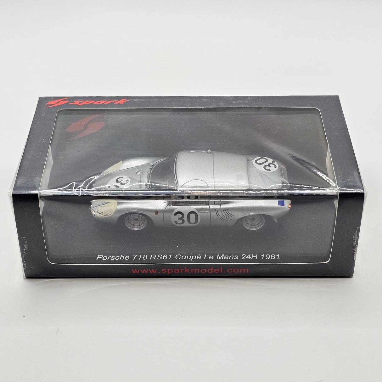 Spark Porsche 718 RS61 Coupé #30 Porsche KG Le Mans 24H 1961 1/43 Scale