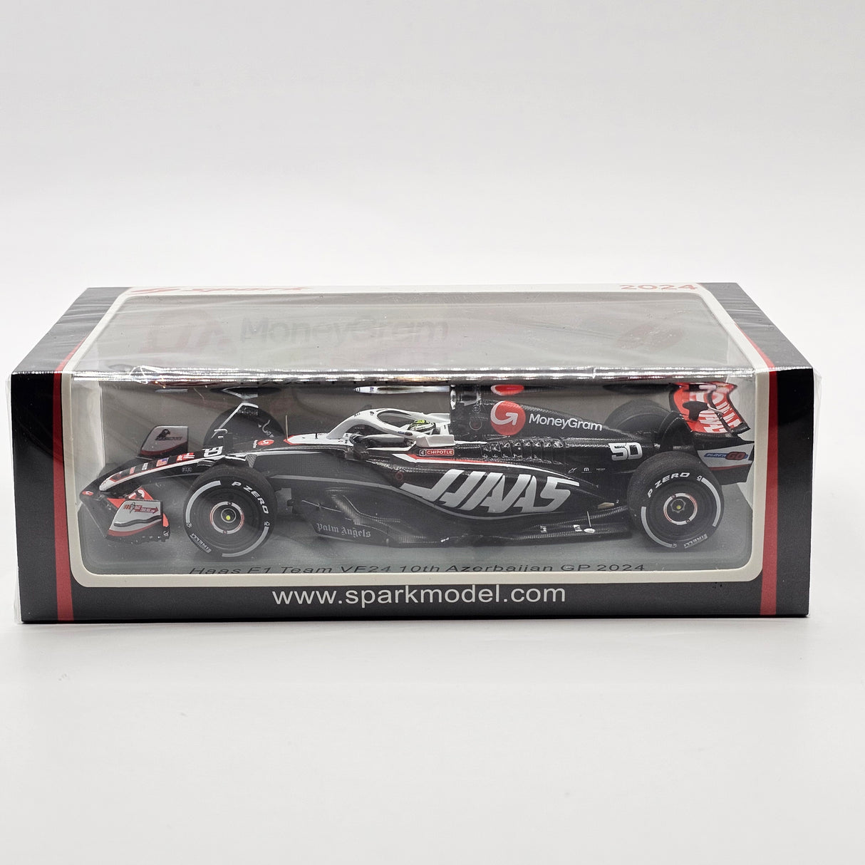 Spark Haas VF-24 #50 Oliver Bearman Azerbaijan F1 GP 2024 (F1 Race Debut) 1/43 Scale S9563