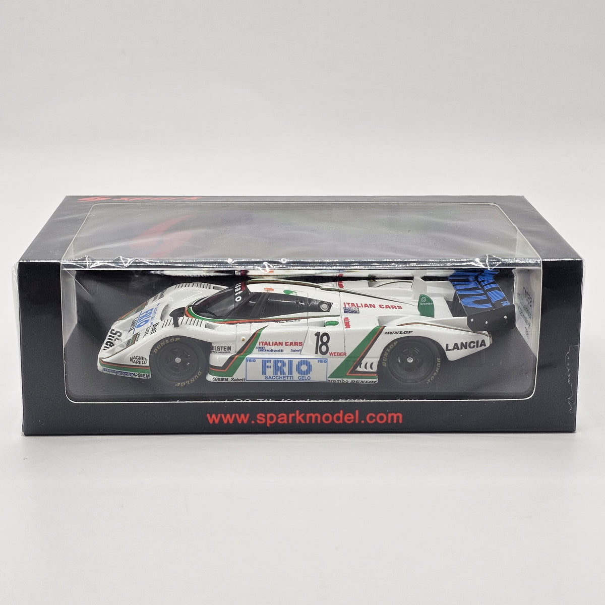 Spark Lancia LC2 #18 Mussato Racing 500KM Kyalami 1987 1/43 Scale S5217