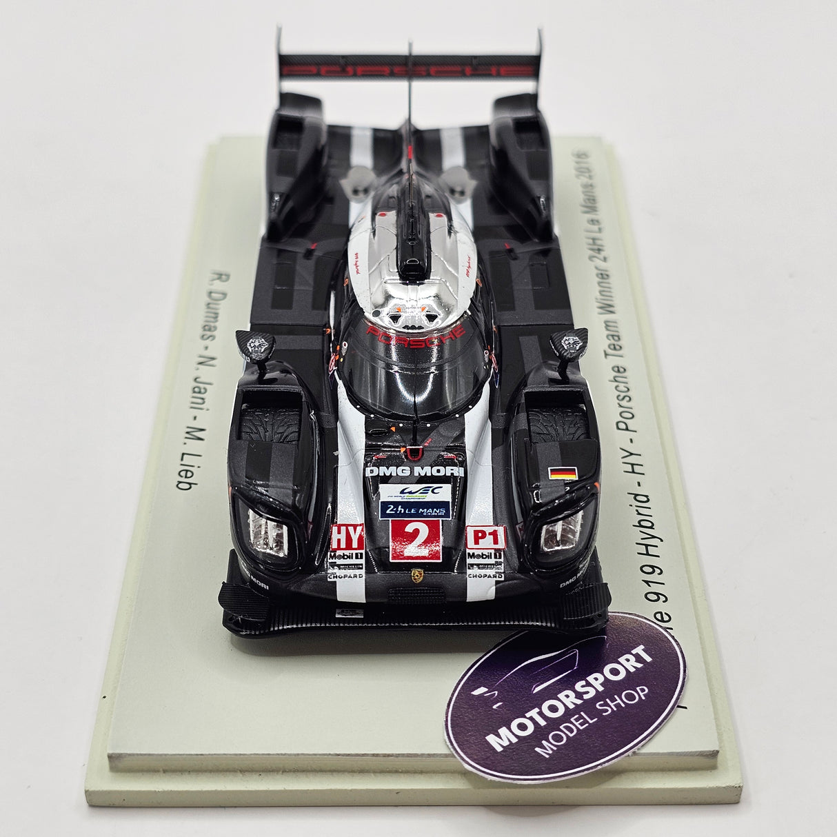 Spark Porsche 919 Hybrid #2 Porsche Team 24Hrs Le Mans 2016 Winner 1/43 Scale 43LM16