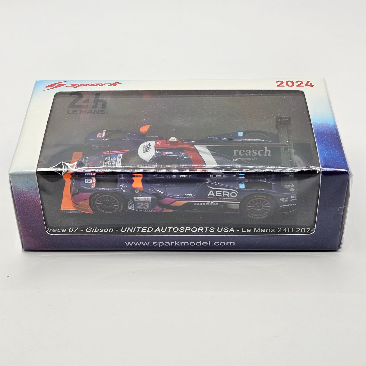 Spark Oreca 07 Gibson #23 United Autosport USA Le Mans 24Hrs 2024 1/43 Scale