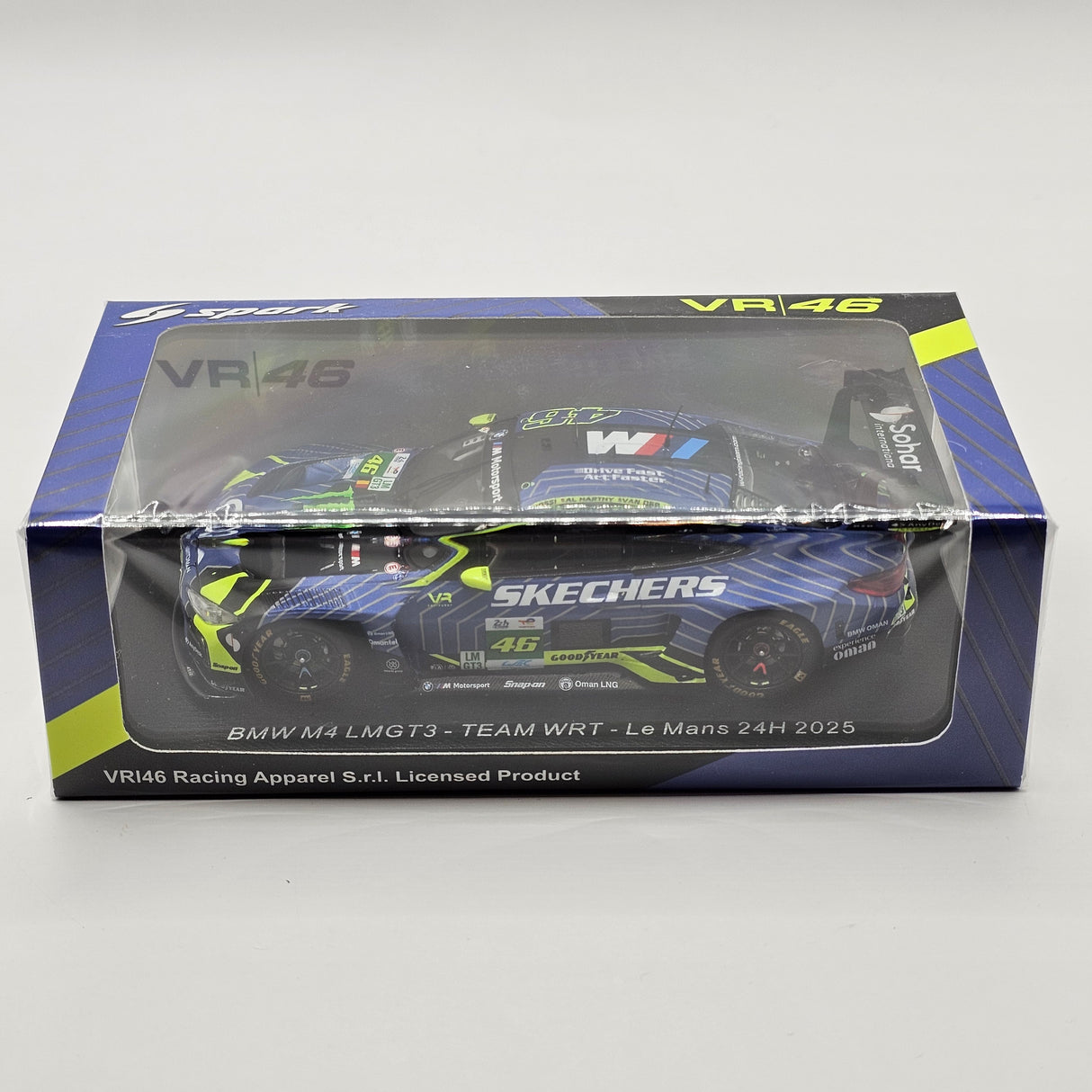Spark BMW M4 LMGT3 #46 Team WRT 24 Hours of Le Mans 2025 1/43 Scale S9294