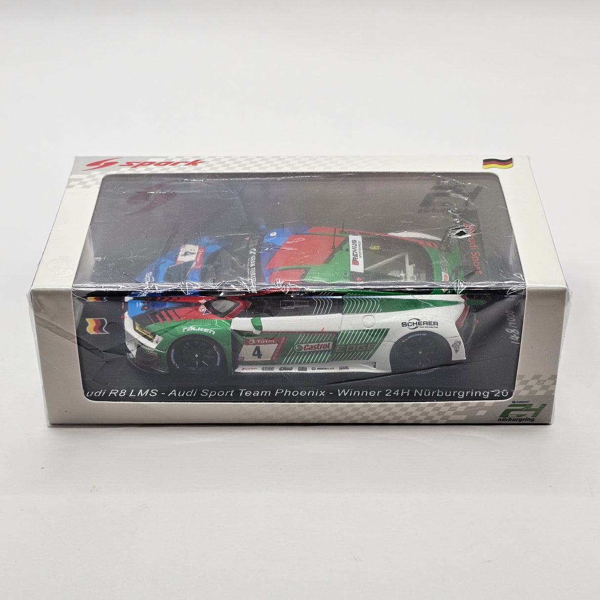 Spark Audi R8 LMS #4 Team Phoenix Winner 24Hrs Nurburgring 2019 1/43 Scale